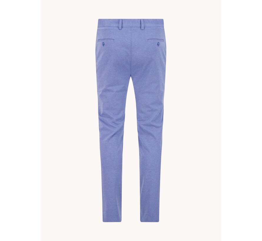 Chino Trouser Melange Pique Light Blue (33.204 - 610)