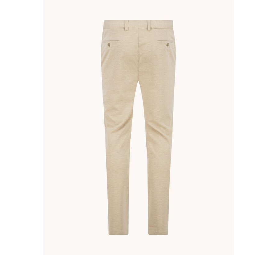 Chino Trouser Melange Pique Sand (33.204 - 205)
