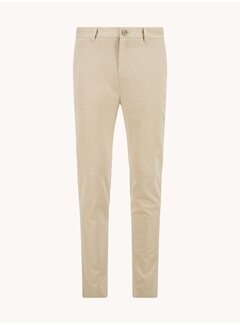 A Fish Named Fred Chino Trouser Melange Pique Sand (33.204 - 205)