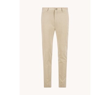 A Fish Named Fred Chino Trouser Melange Pique Sand (33.204 - 205)