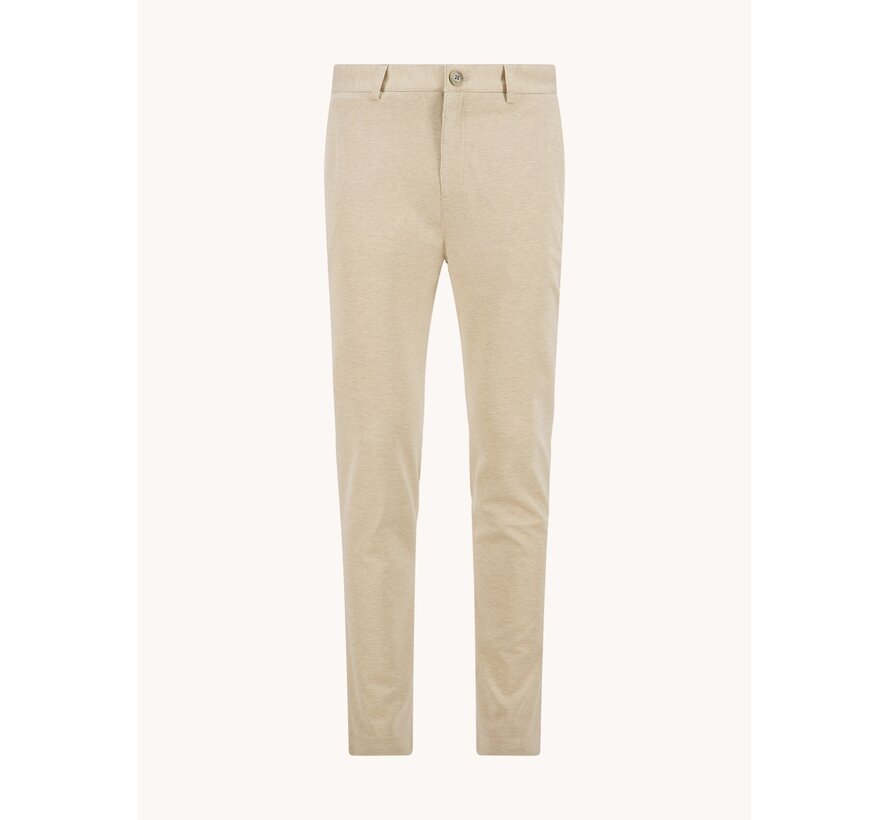 Chino Trouser Melange Pique Sand (33.204 - 205)