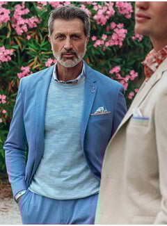 A Fish Named Fred Colbert Blazer Melange Pique Light Blue (33.104 - 610)