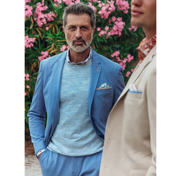 A Fish Named Fred Colbert Blazer Melange Pique Light Blue (33.104 - 610)