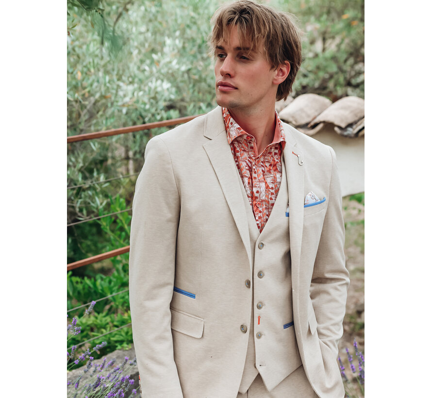 Colbert Blazer Melange Pique Sand (33.104 - 205)