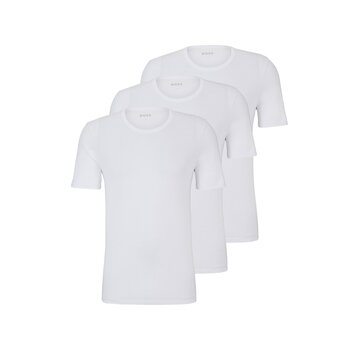 HUGO BOSS Black T-Shirt Round Neck 3 Pack Classic White (50475284 - 100)
