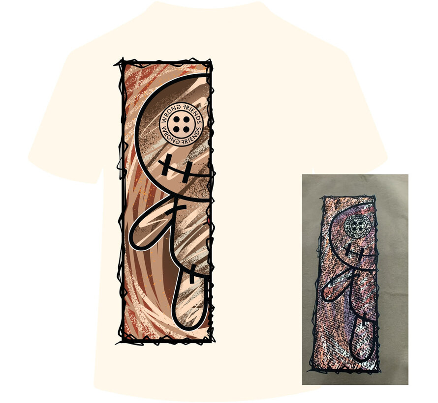 Wrong Friends T-shirt Cabri Coconut White (WF1221)