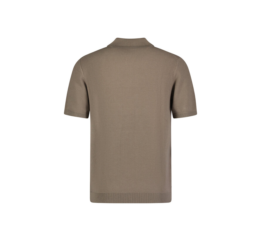 Knitted Polo Brown ( 091 16855 1279500 - A230)