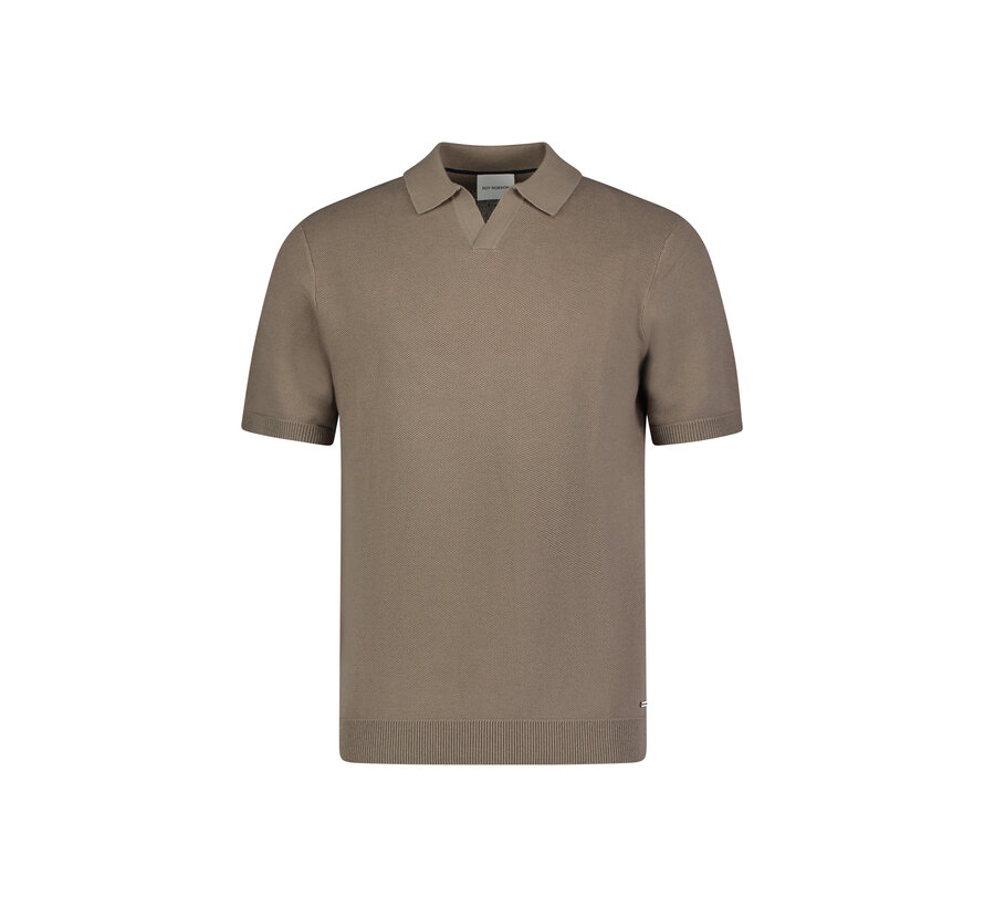 Knitted Polo Brown ( 091 16855 1279500 - A230)