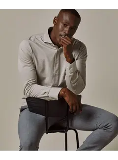 Profuomo Overhemd Japanse Knitted Slim Fit Beige (PP2H00008B)