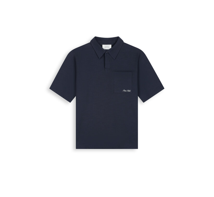 Pure Path Polo Structure Dark Navy (26010115 - 57)