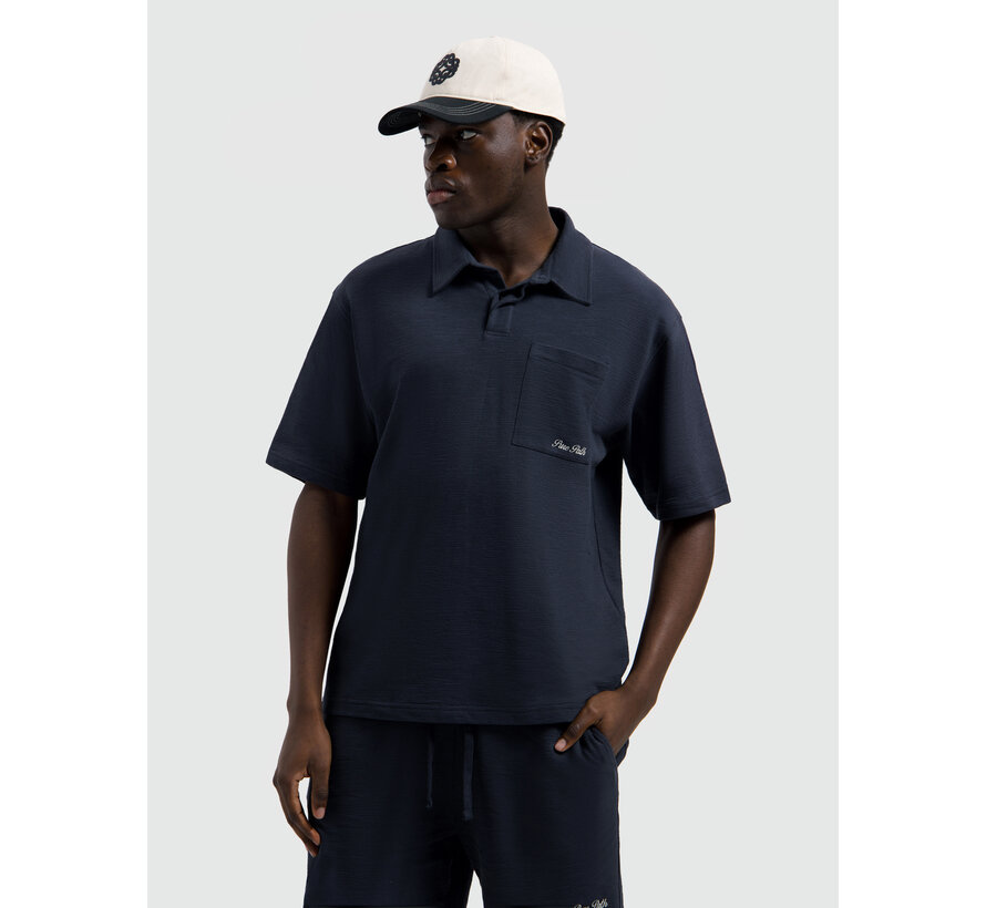 Pure Path Polo Structure Dark Navy (26010115 - 57)