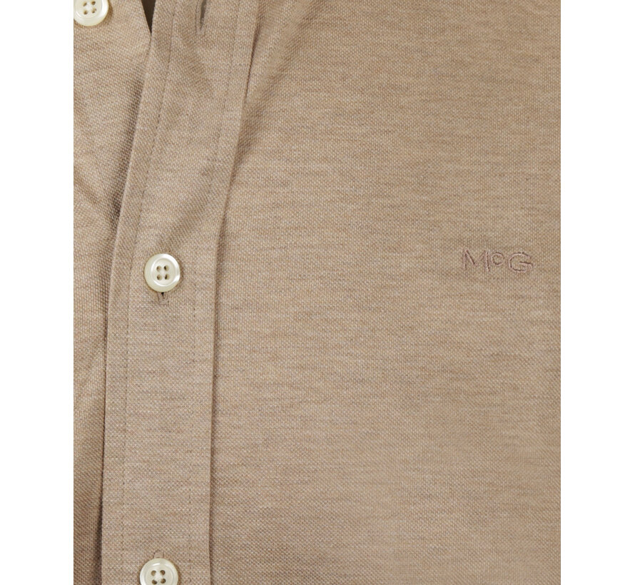 Overhemd Stretch Pique Sand (MM261.6001.01 - 3100)