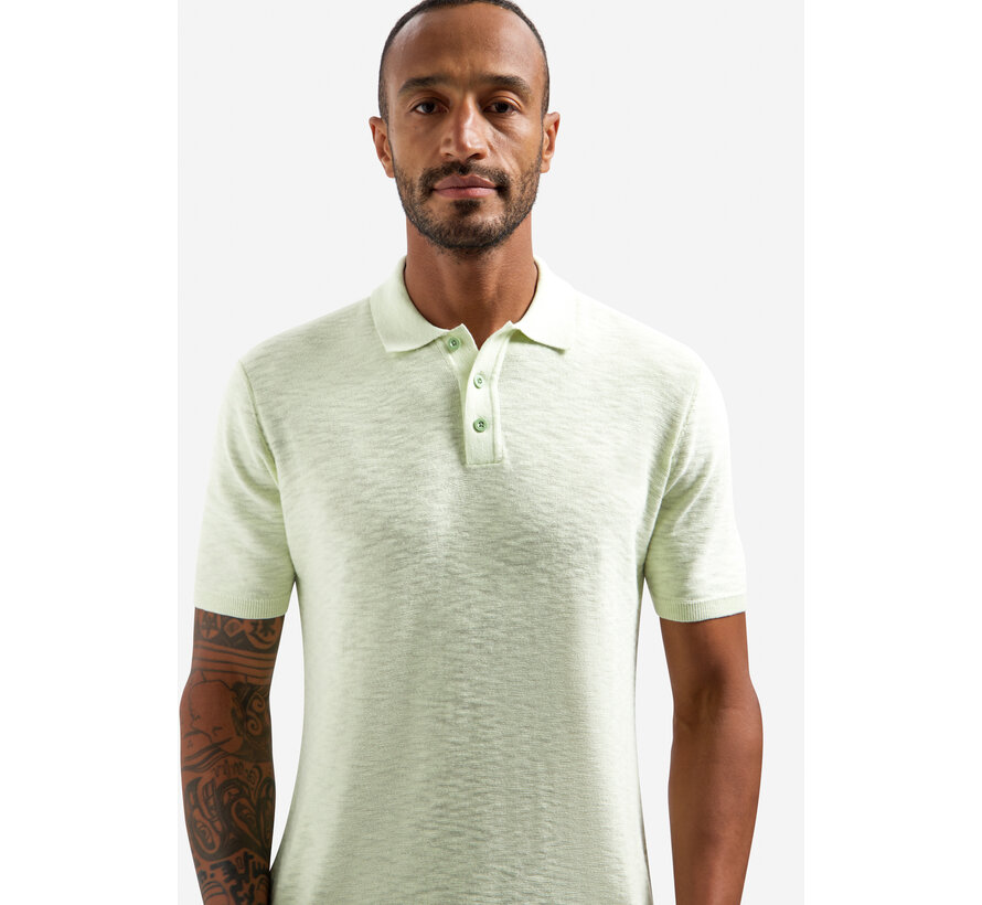 Polo Pullover Short Sleeve Slub Seagreen (31240263SN - 057)