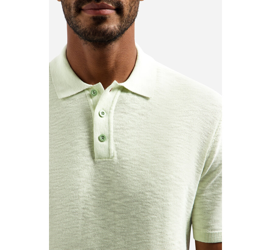 No Excess Polo Pullover Short Sleeve Slub Seagreen (31240263SN - 057)