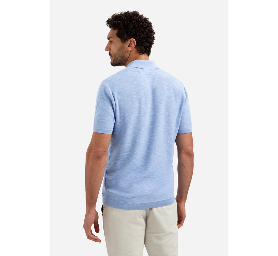 Polo Pullover Short Sleeve Slub Blue (31240263SN - 030)