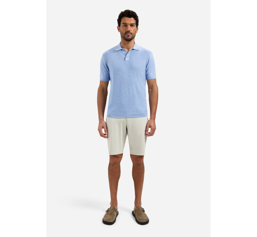 No Excess Polo Pullover Short Sleeve Slub Blue (31240263SN - 030)