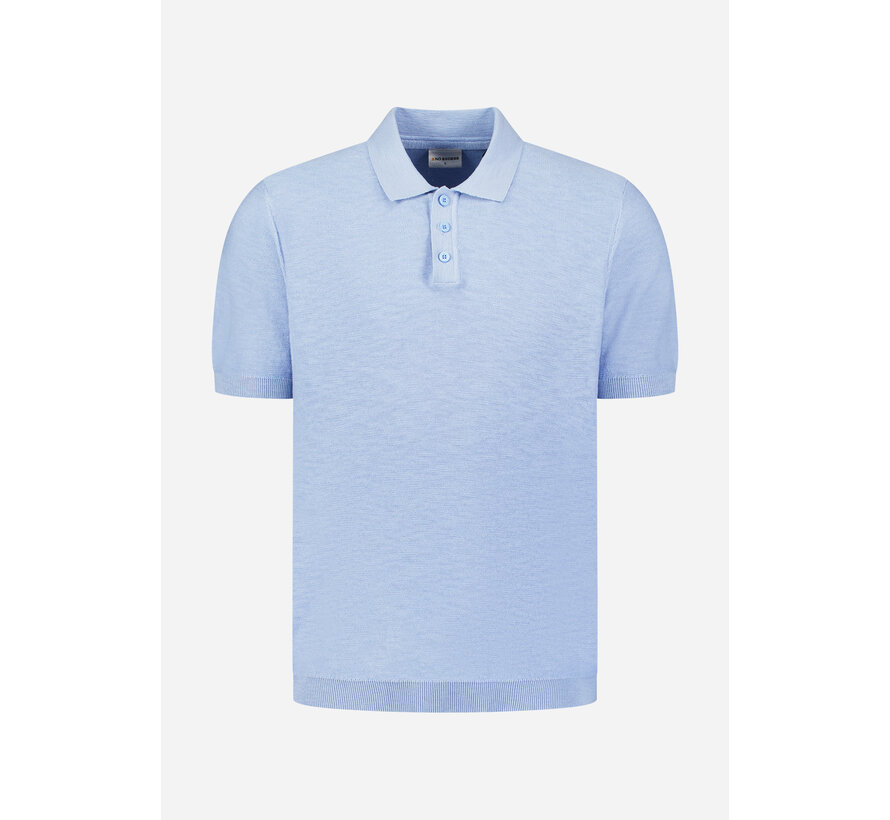 No Excess Polo Pullover Short Sleeve Slub Blue (31240263SN - 030)