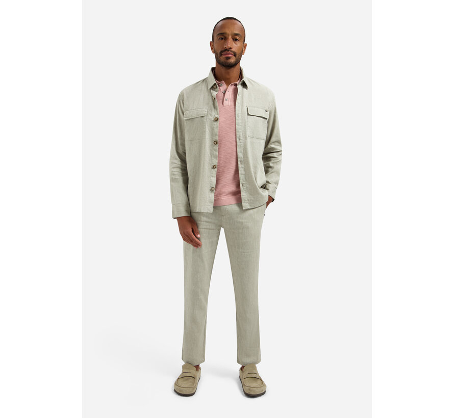 No Excess Polo Pullover Short Sleeve Slub Light Mauve (31240263SN - 346)