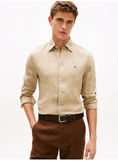 Tommy Hilfiger Tommy Hilfiger Overhemd 100% Linnen Sandalwood (MW0MW41530 - RBT)