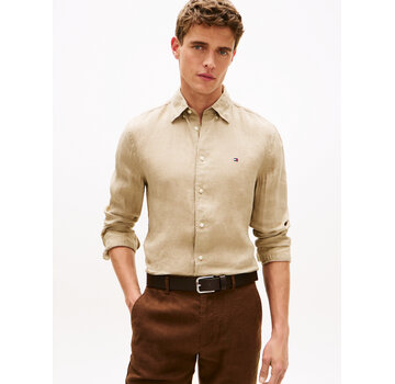 Tommy Hilfiger Tommy Hilfiger Overhemd 100% Linnen Sandalwood (MW0MW41530 - RBT)