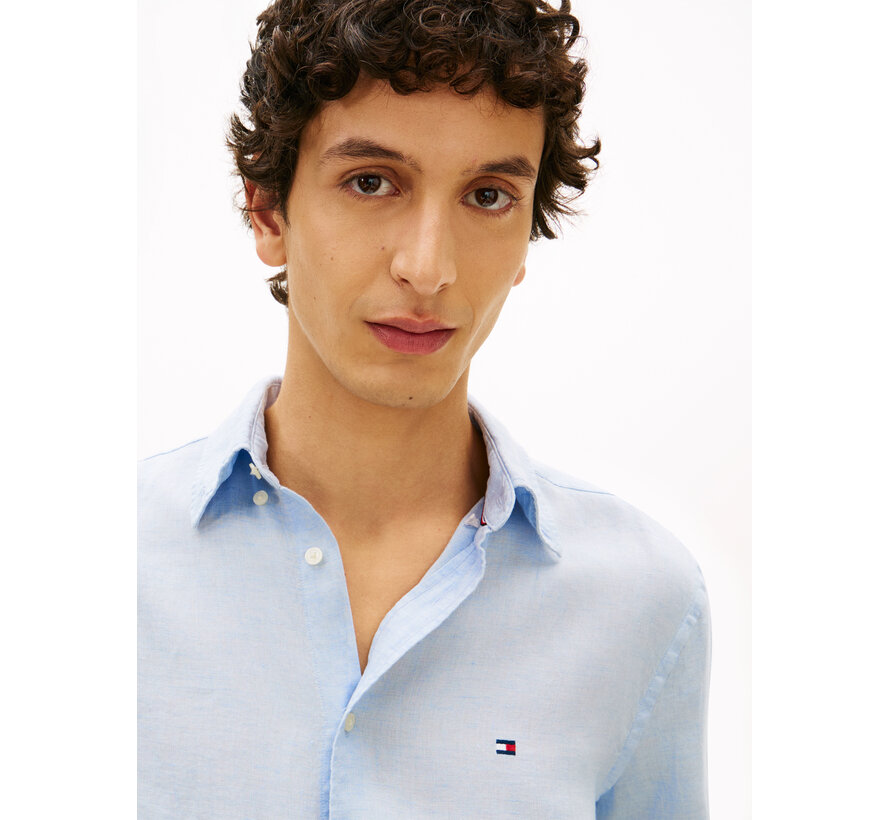 Overhemd 100% Linnen Breezy Blue (MW0MW41530 - C10)