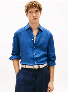 Tommy Hilfiger Overhemd 100% Linnen Blue Jeans (MW0MW41530 - C3I)