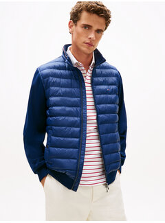 Tommy Hilfiger Hybride Jacket Mix Media Carbon Navy (MW0MW41329 - DCC)