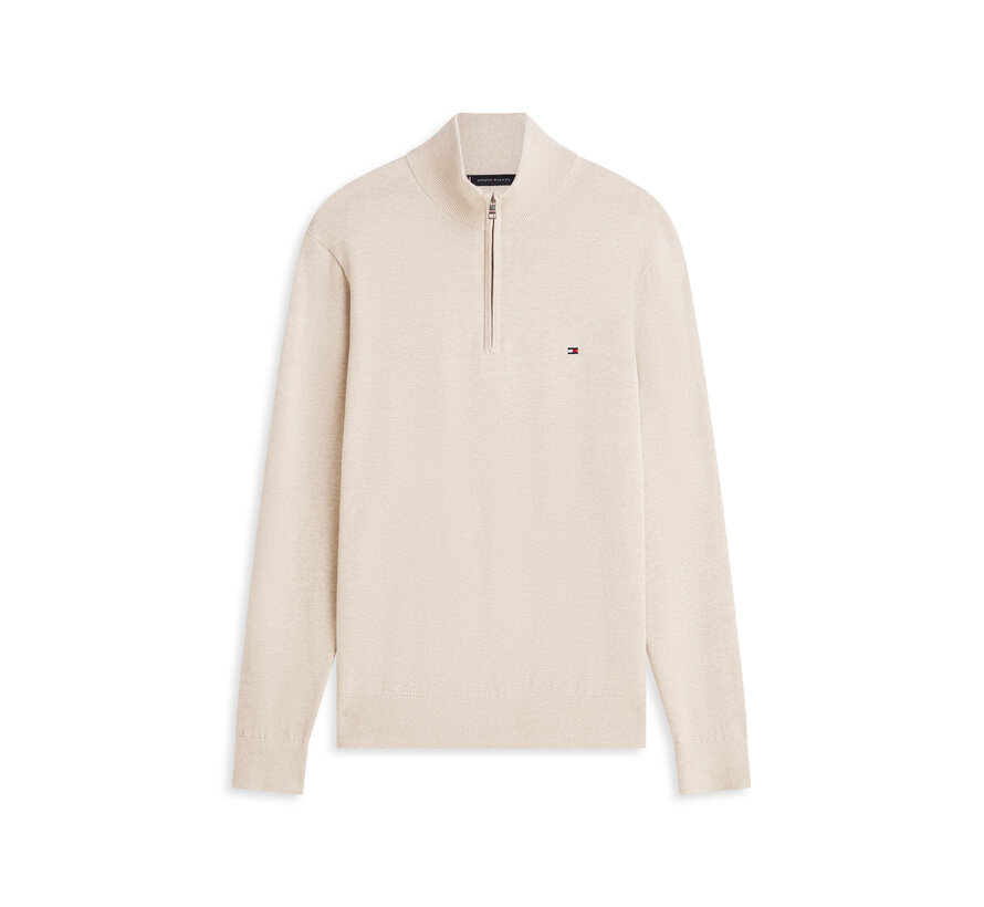 Pullover Half-Zip Mock Neck Jumper Sandalwood (MW0MW37331 - RE5)