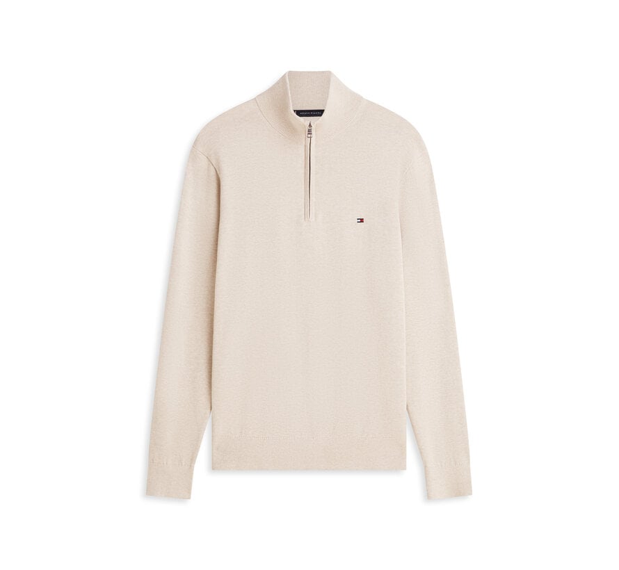 Tommy Hilfiger Pullover Half-Zip Mock Neck Jumper Sandalwood (MW0MW37331 - RE5)