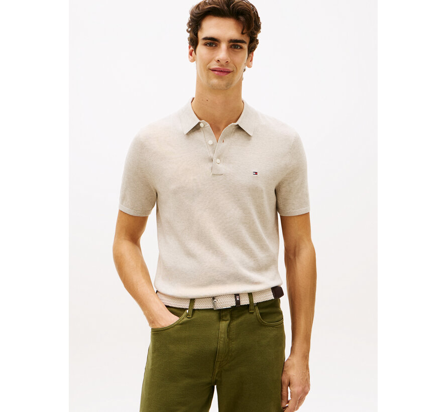 Tommy Hilfiger Knitted Polo Regular Fit Sandalwood (MW0MW37396 - RE5)