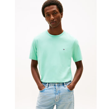 Tommy Hilfiger T-Shirt Regular Fit  Flag Embroidery Crew Neck Aqua (MW0MW39995 - CSR)