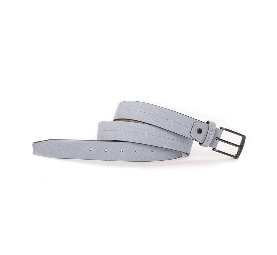 Tresanti Riem Genesio | Suede Belt With Stitch Sky Blue (TRBEKA063 - 801)