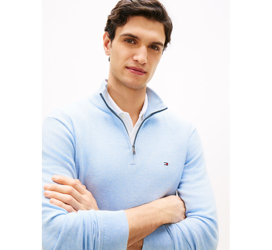 Tommy Hilfiger Pullover Half-Zip Mock Neck Jumper Vessel Blue (MW0MW37331 - DP5)