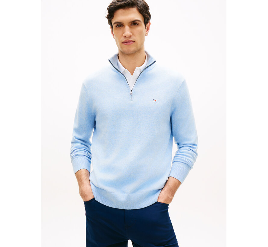 Pullover Half-Zip Mock Neck Jumper Vessel Blue (MW0MW37331 - DP5)