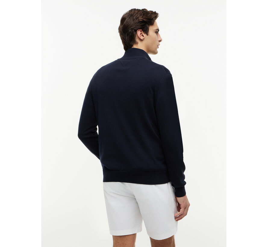 Pullover Half-Zip Mock Neck Jumper Navy Blue (MW0MW37331 - DW5)