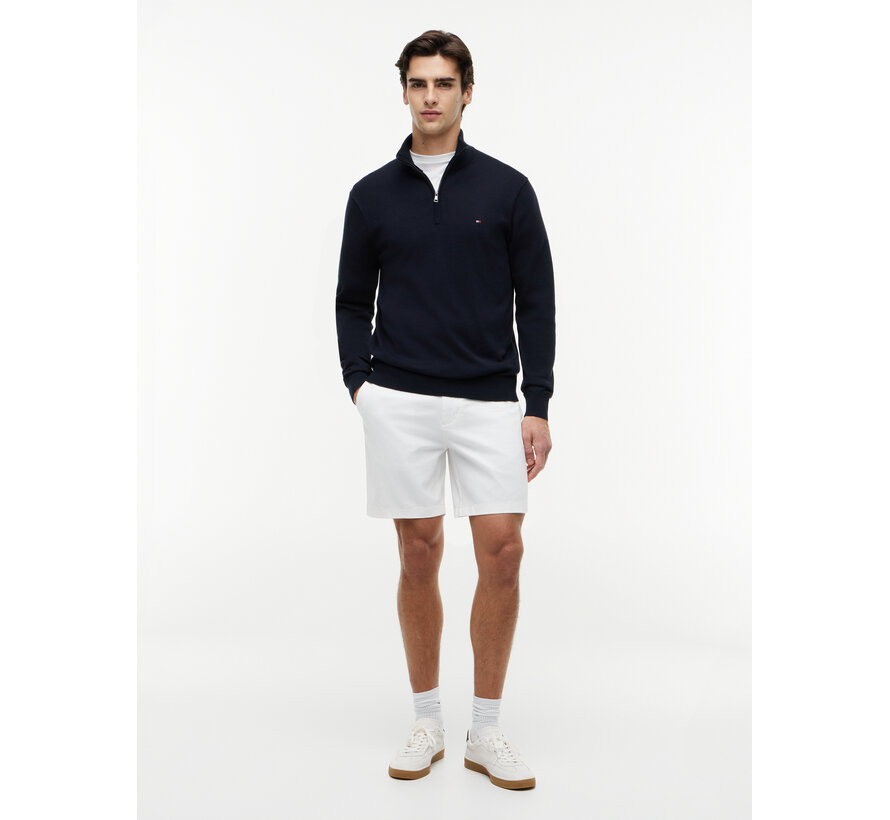 Pullover Half-Zip Mock Neck Jumper Navy Blue (MW0MW37331 - DW5)