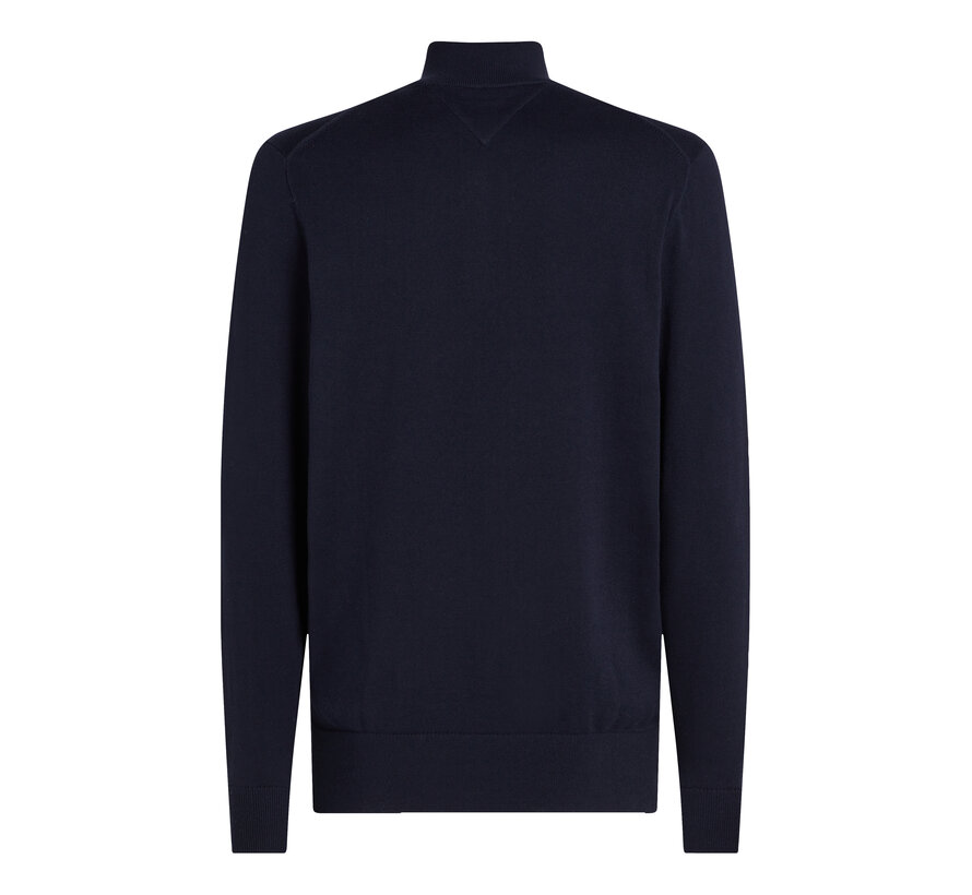 Pullover Half-Zip Mock Neck Jumper Navy Blue (MW0MW37331 - DW5)