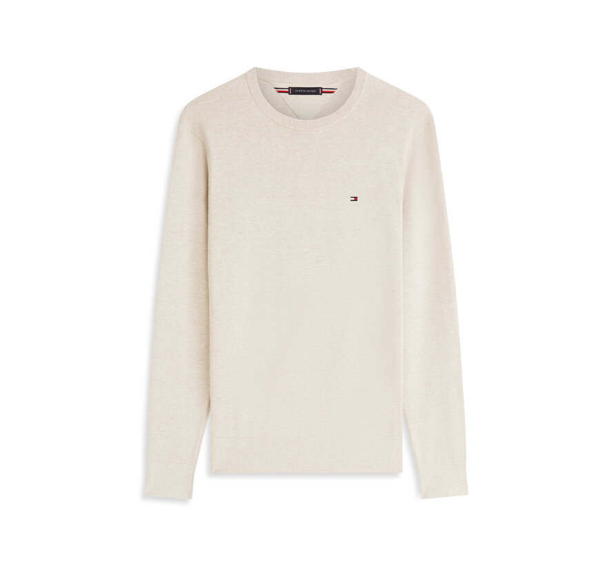Pullover Flag Embroidery Crew Neck Sandalwood (MW0MW39999 - RE5)