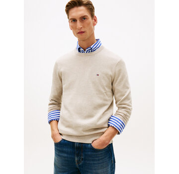 Tommy Hilfiger Pullover Flag Embroidery Crew Neck Sandalwood (MW0MW39999 - RE5)