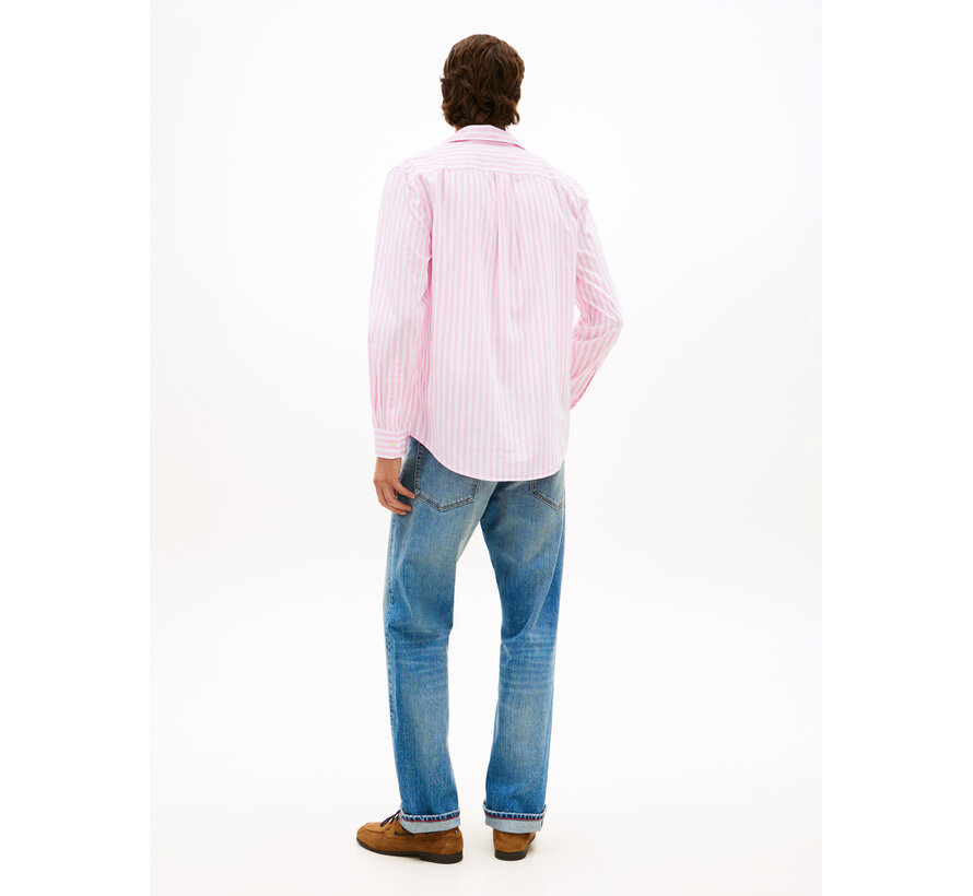 Tommy Hilfiger Overhemd Flex Poplin Classic Stripe Pink (MW0MW42440 - CD1)