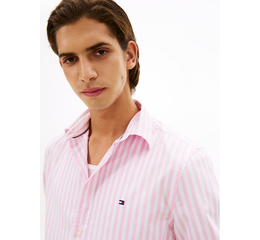 Overhemd Flex Poplin Classic Stripe Pink (MW0MW42440 - CD1)