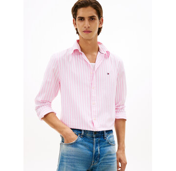 Tommy Hilfiger Overhemd Flex Poplin Classic Stripe Pink (MW0MW42440 - CD1)