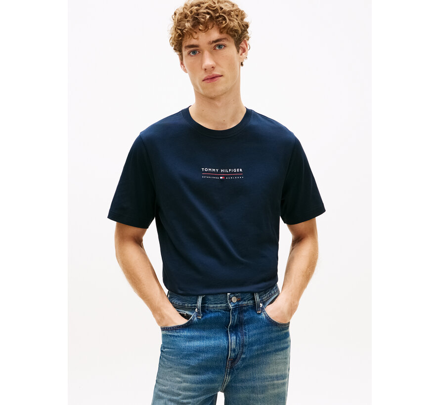 T-shirt Logo Jersey Crew Neck Desert Sky (MW0MW42363 - DW5)