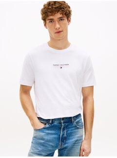 Tommy Hilfiger Tommy Hilfiger T-shirt Logo Jersey Crew Neck White (MW0MW42363 - YBR)