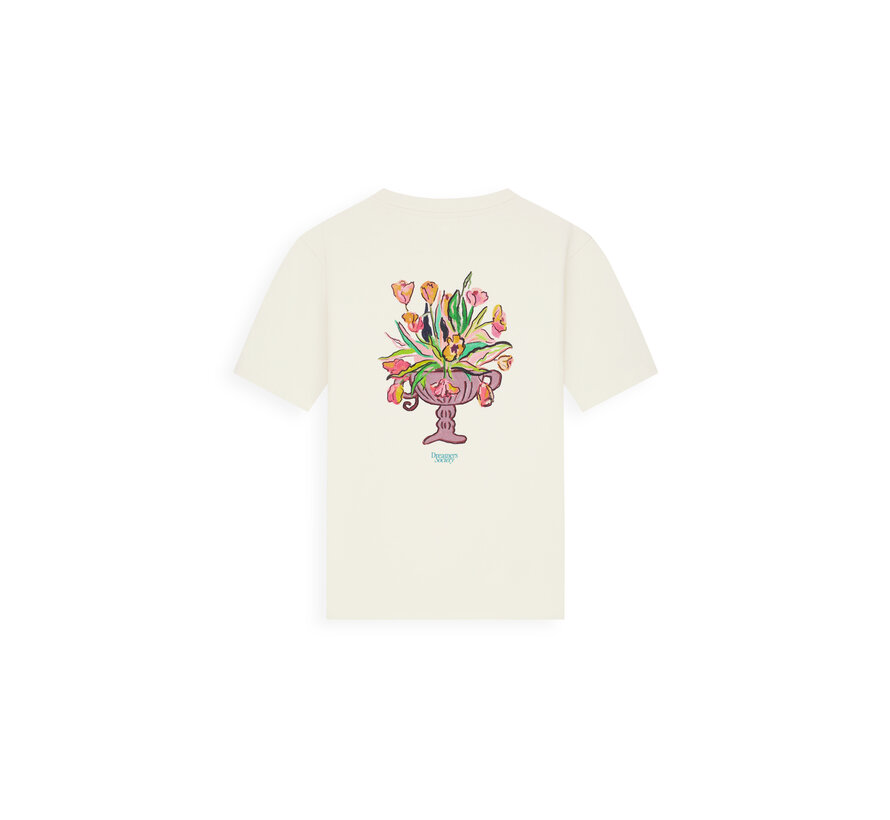 T-shirt Flower Vase Ecru (26010112 - 54)