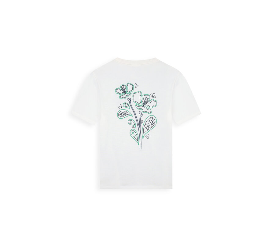 T-shirt Embroidered Flower Off White (26010120 - 45)