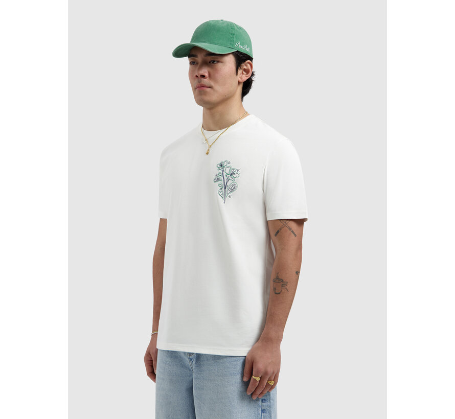 T-shirt Embroidered Flower Off White (26010120 - 45)