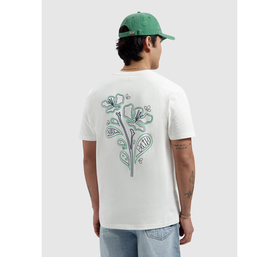 T-shirt Embroidered Flower Off White (26010120 - 45)