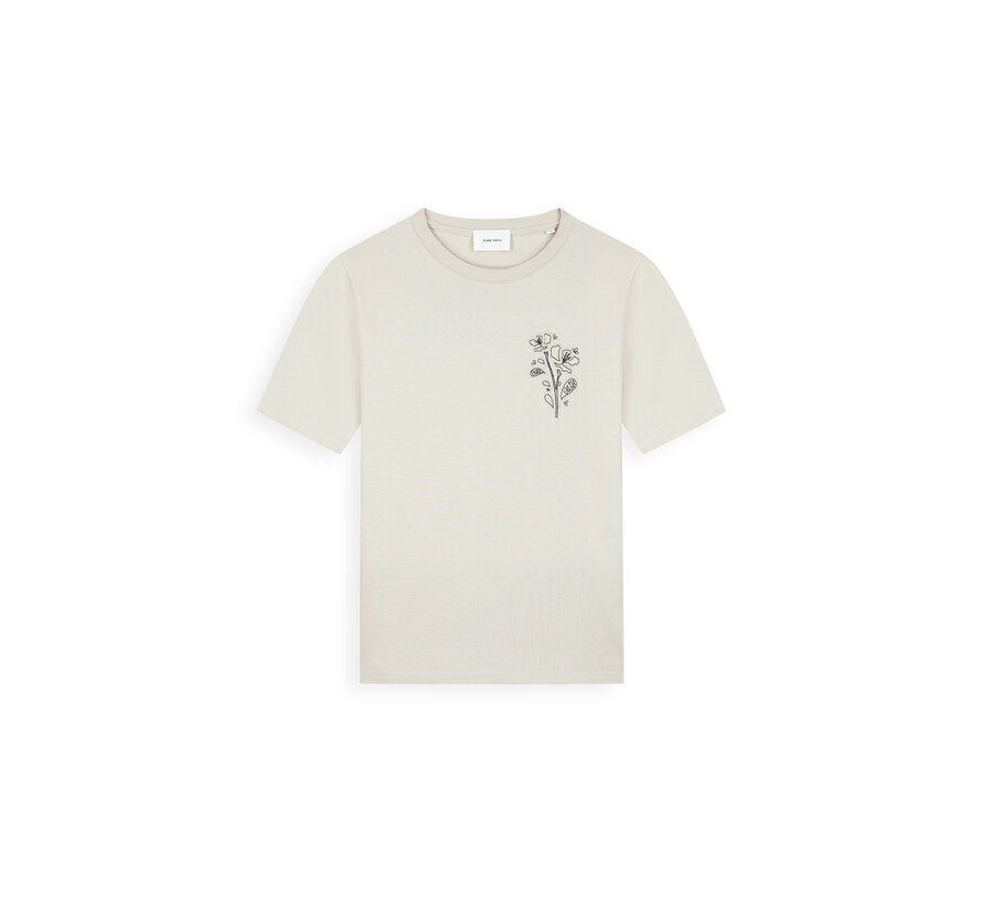 T-shirt Embroidered Flower Sand (26010120 - 46)
