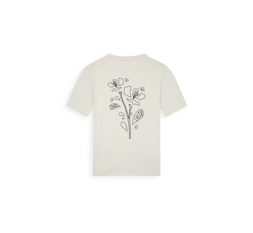 T-shirt Embroidered Flower Sand (26010120 - 46)
